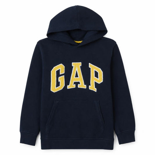 GAP Kids Boys Navy Blue Pullover Hoodie XL 12-13 Years Cotton Blend