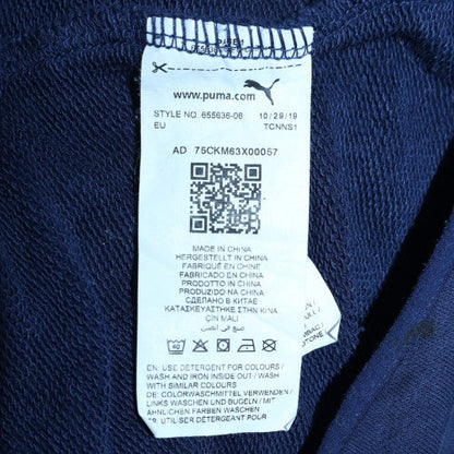 Puma Boys Navy Blue Pullover Hoodie 14-16 Years Cotton Blend