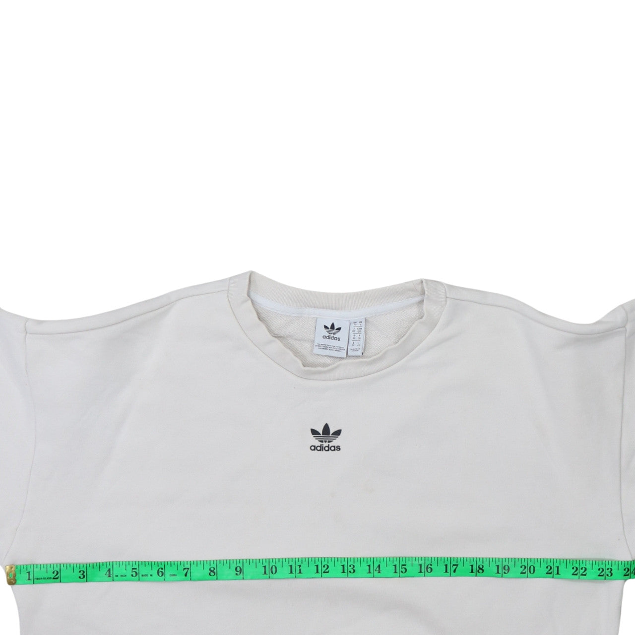 Womens UK Size 10 adidas White Pullover Sweatshirt