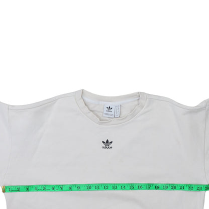 Womens UK Size 10 adidas White Pullover Sweatshirt