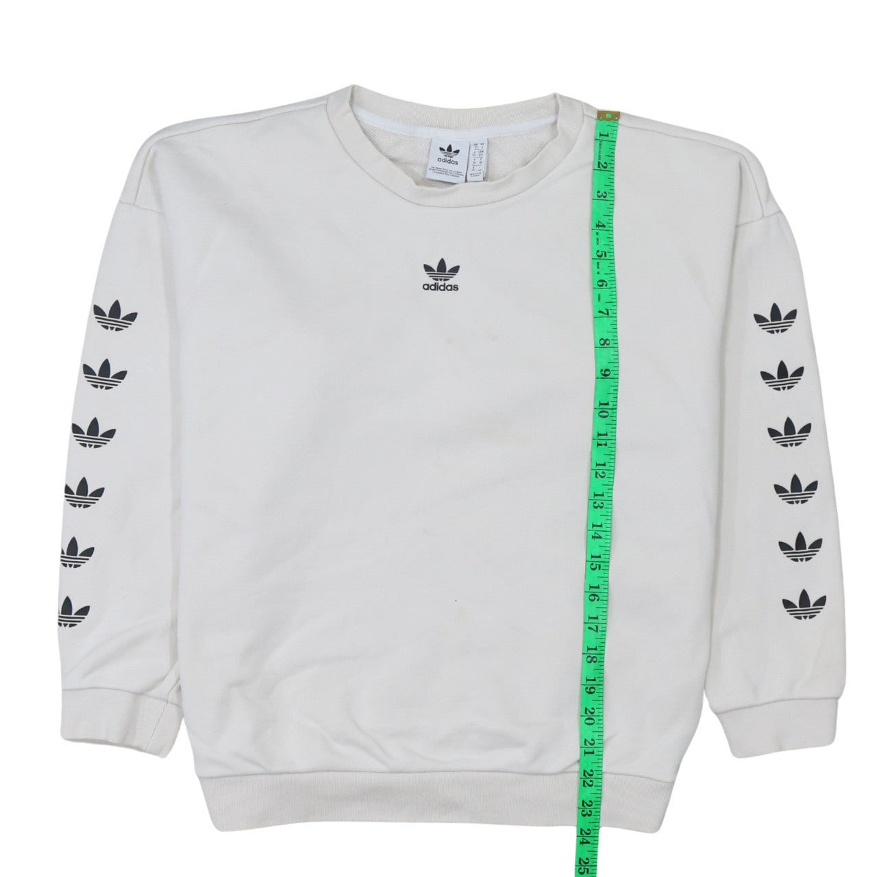 Womens UK Size 10 adidas White Pullover Sweatshirt
