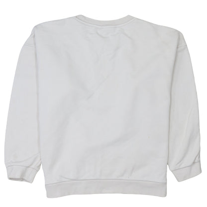 Womens UK Size 10 adidas White Pullover Sweatshirt