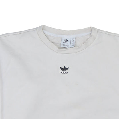 Womens UK Size 10 adidas White Pullover Sweatshirt