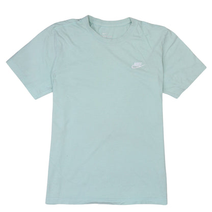 Nike Men's Green Small Crew Neck Cotton T-Shirt