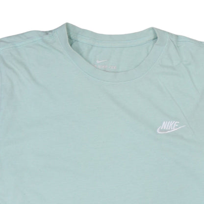 Nike Men's Green Small Crew Neck Cotton T-Shirt