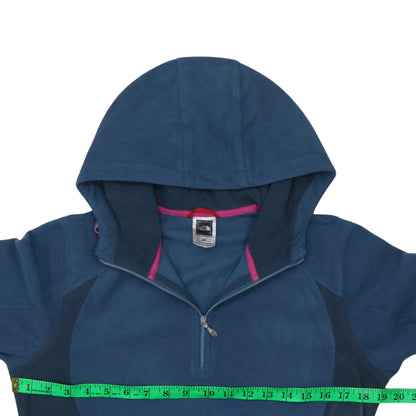 Womens UK Size M The North Face Blue Pullover Hoodie