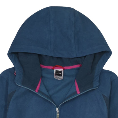 Womens UK Size M The North Face Blue Pullover Hoodie