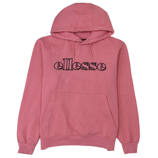 Womens UK Size M ellesse Pink Pullover Hoodie