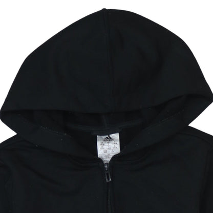 Womens UK Size S adidas Black Full Zip Hoodie