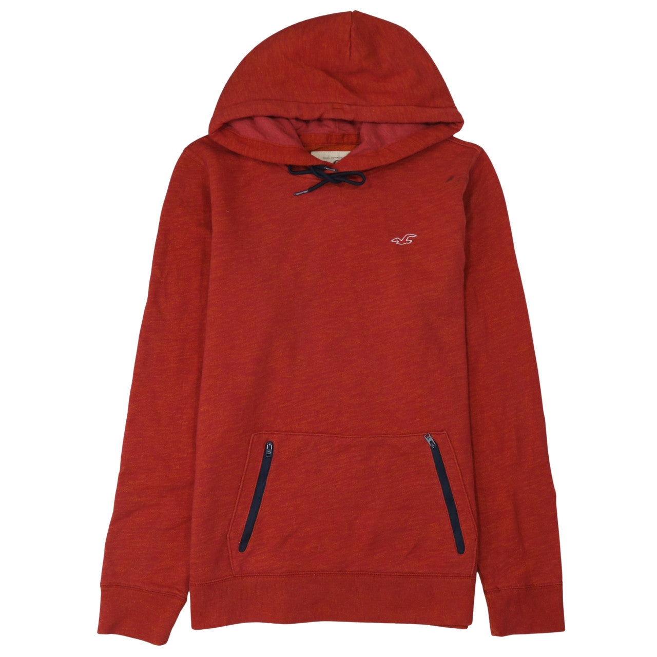 Mens UK Size L Hollister Red Pullover Hoodie