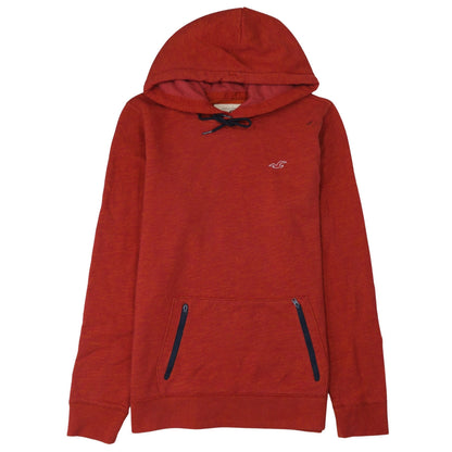 Mens UK Size L Hollister Red Pullover Hoodie