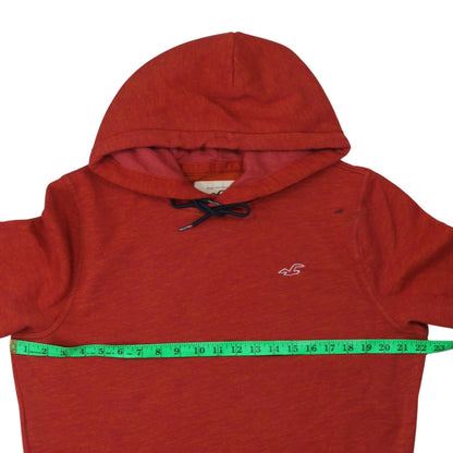 Mens UK Size L Hollister Red Pullover Hoodie