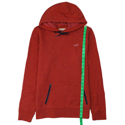 Mens UK Size L Hollister Red Pullover Hoodie