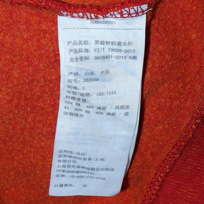 Mens UK Size L Hollister Red Pullover Hoodie