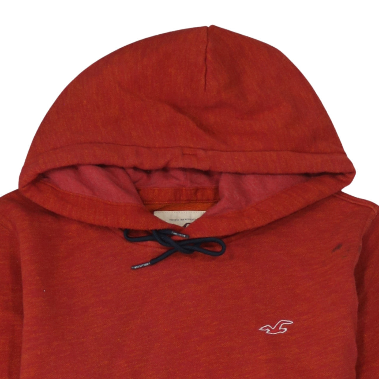 Mens UK Size L Hollister Red Pullover Hoodie