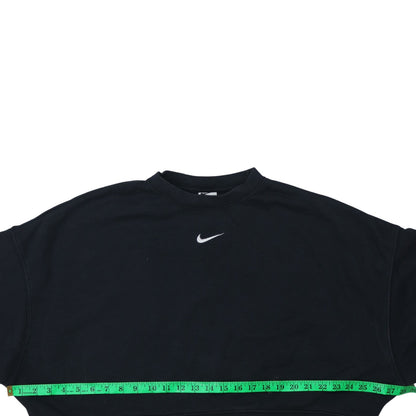 Mens UK Size M Nike Black Pullover Sweatshirt