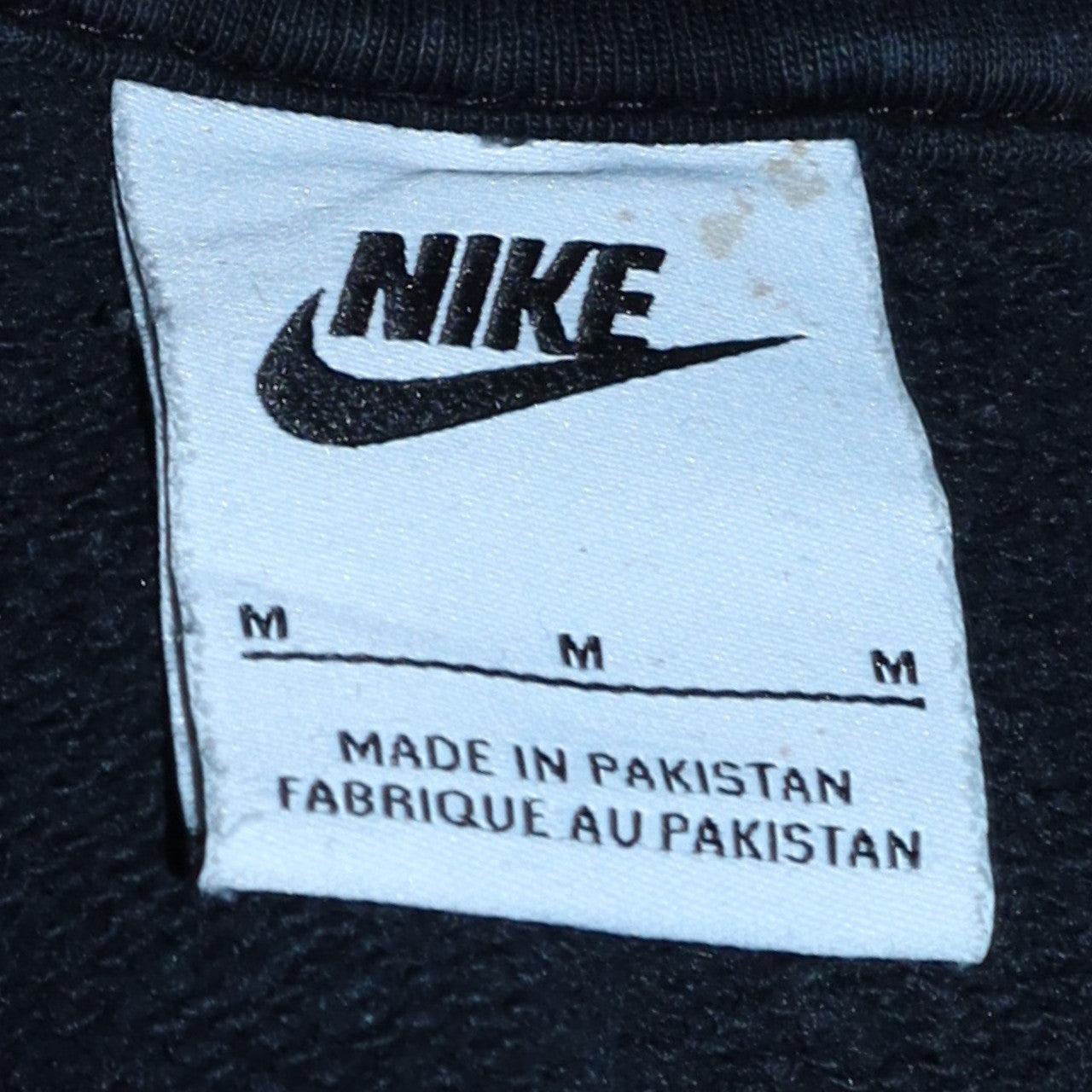 Mens UK Size M Nike Black Pullover Sweatshirt