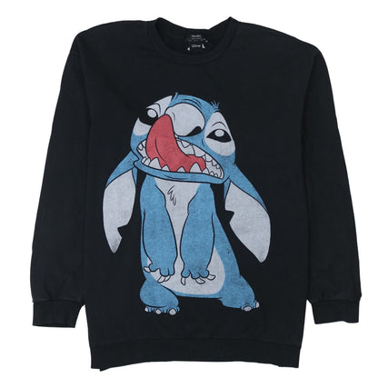Unisex Adults UK Size L Bershka Black Pullover Sweatshirt