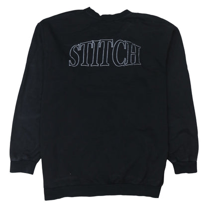 Unisex Adults UK Size L Bershka Black Pullover Sweatshirt