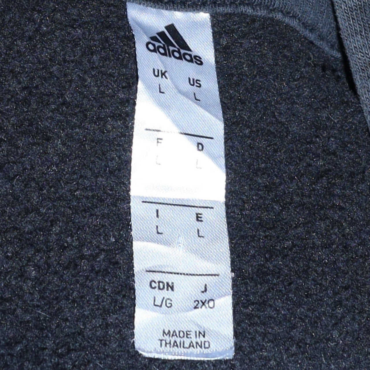 Mens UK Size L adidas Black Pullover Hoodie