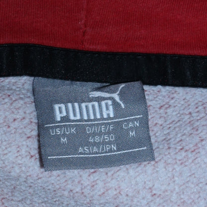 Mens UK Size M PUMA Red Pullover Hoodie