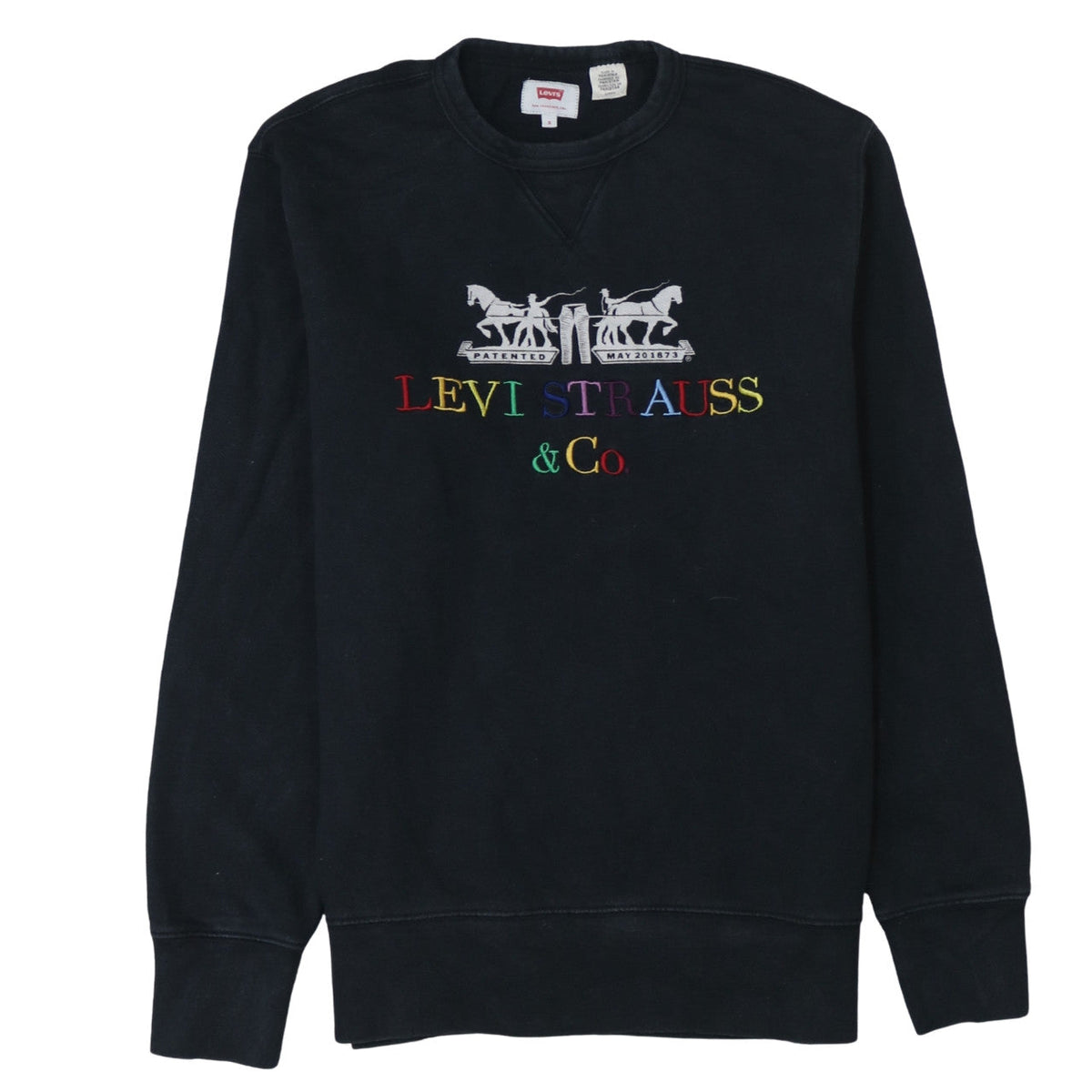 Mens UK Size S Levi's Black Pullover Sweatshirt
