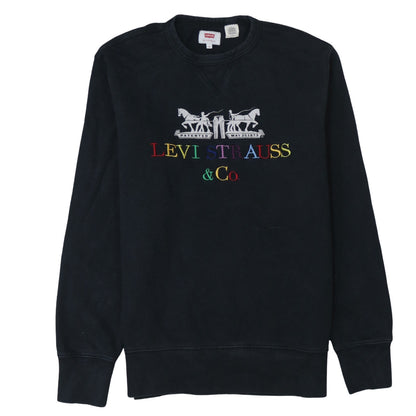 Mens UK Size S Levi's Black Pullover Sweatshirt