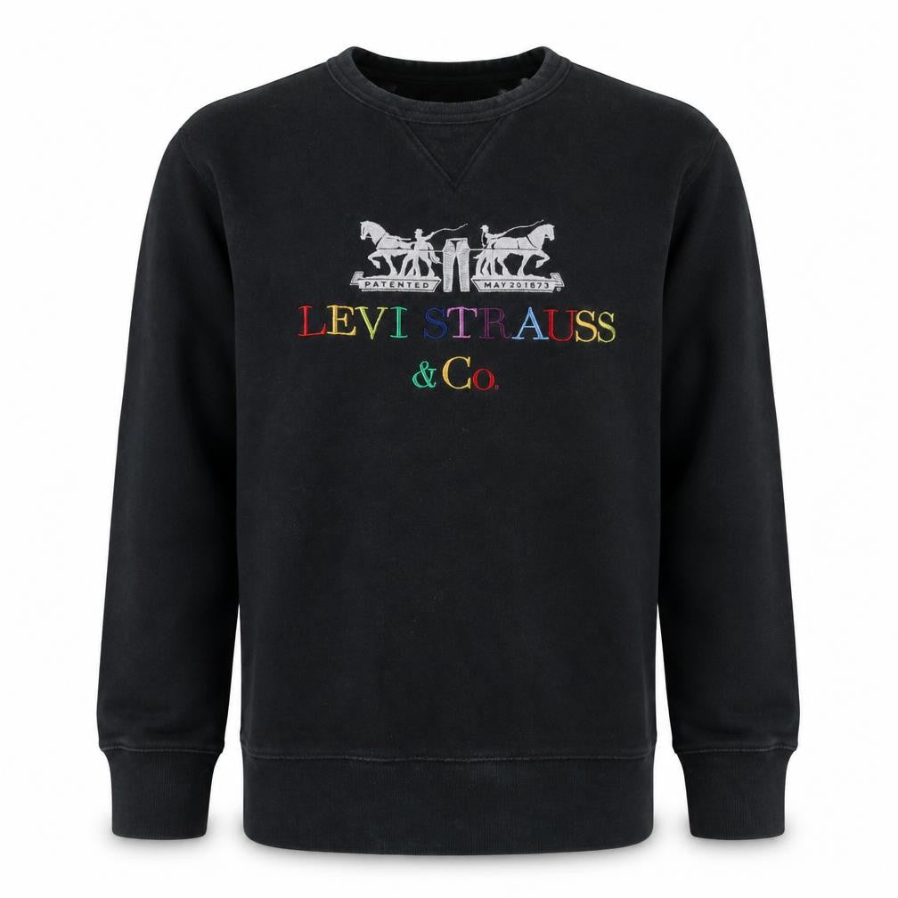 Mens UK Size S Levi's Black Pullover Sweatshirt