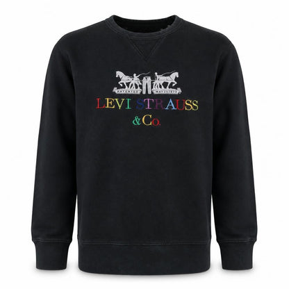 Mens UK Size S Levi's Black Pullover Sweatshirt