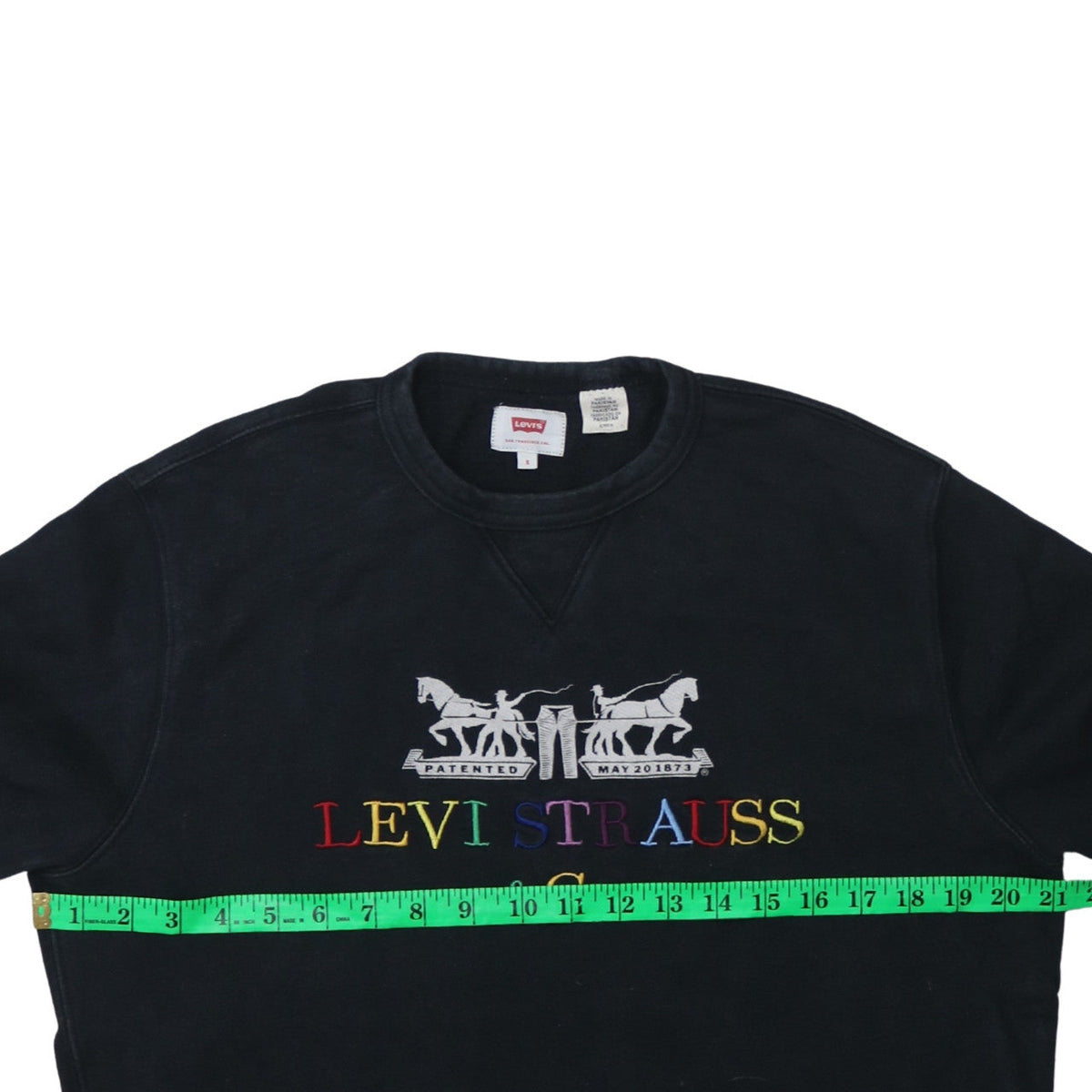 Mens UK Size S Levi's Black Pullover Sweatshirt