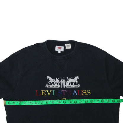 Mens UK Size S Levi's Black Pullover Sweatshirt