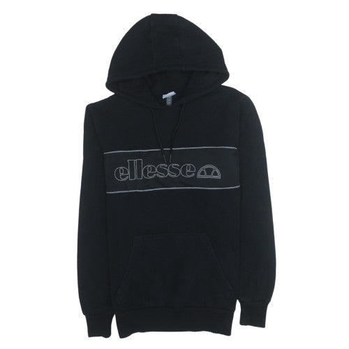 Mens UK Size L ellesse Black Pullover Hoodie