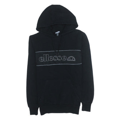 Mens UK Size L ellesse Black Pullover Hoodie