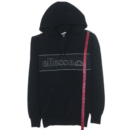 Mens UK Size L ellesse Black Pullover Hoodie