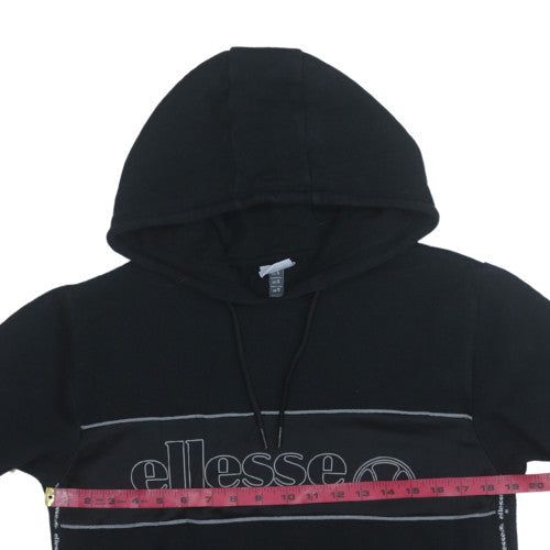 Mens UK Size L ellesse Black Pullover Hoodie