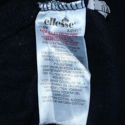 Mens UK Size L ellesse Black Pullover Hoodie