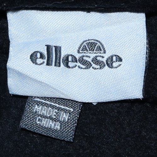 Mens UK Size L ellesse Black Pullover Hoodie