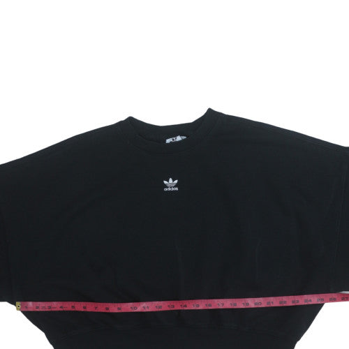 Womens UK Size 12 adidas Black Pullover Sweatshirt