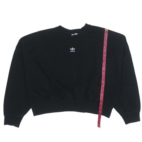 Womens UK Size 12 adidas Black Pullover Sweatshirt