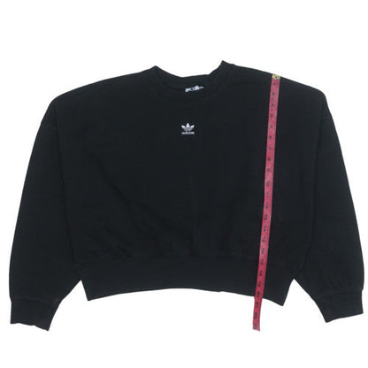 Womens UK Size 12 adidas Black Pullover Sweatshirt