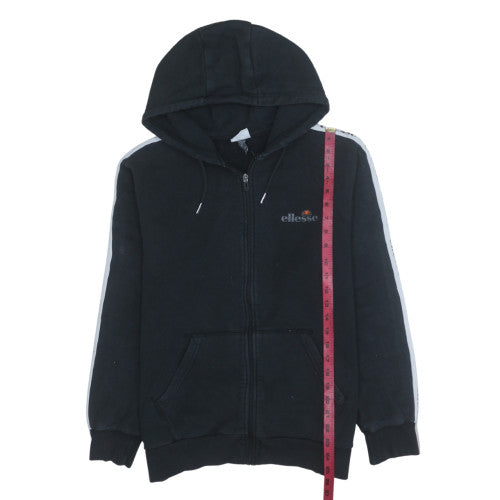 Mens UK Size M ellesse Black Full Zip Hoodie