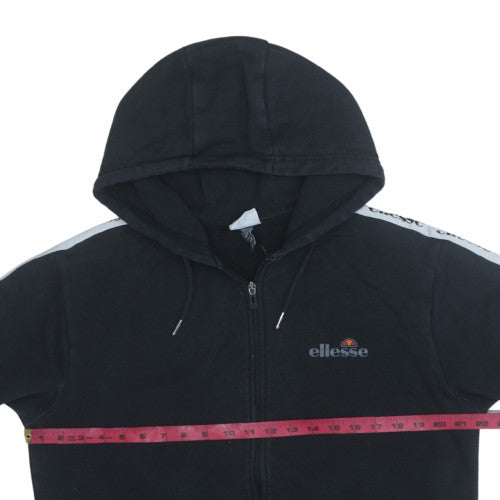 Mens UK Size M ellesse Black Full Zip Hoodie