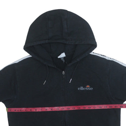Mens UK Size M ellesse Black Full Zip Hoodie