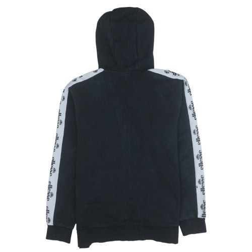 Mens UK Size M ellesse Black Full Zip Hoodie