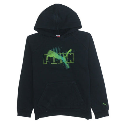 Teens UK Size 164 PUMA Black Pullover Hoodie