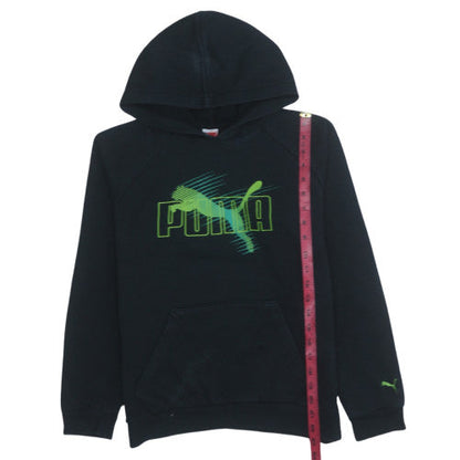 Teens UK Size 164 PUMA Black Pullover Hoodie