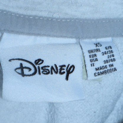 Womens UK Size XS Disney Grey Pullover Hoodie