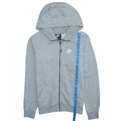 Mens UK Size S Nike Grey Full Zip Hoodie