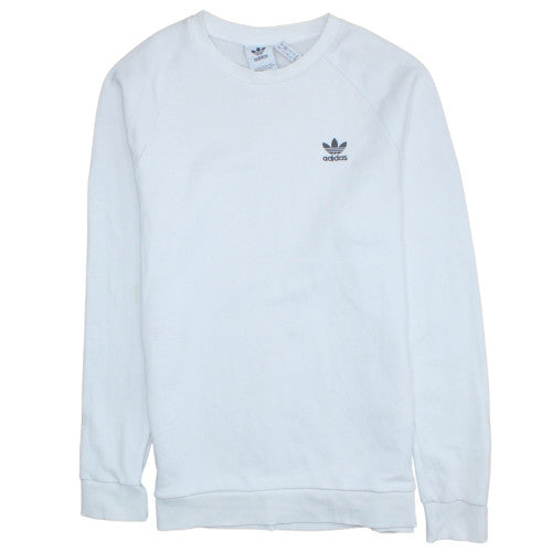 Mens UK Size M adidas White Pullover Sweatshirt
