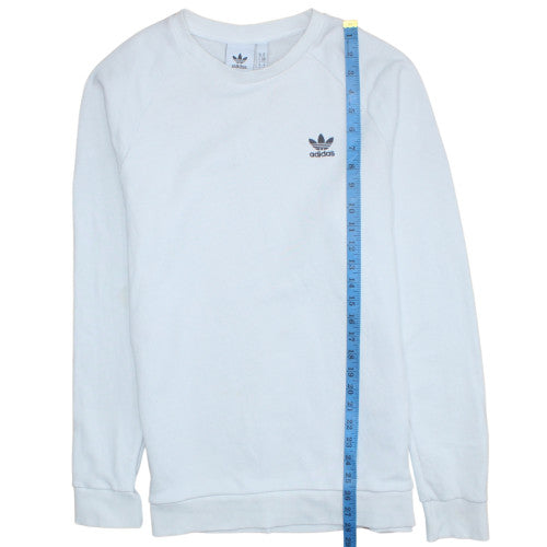 Mens UK Size M adidas White Pullover Sweatshirt